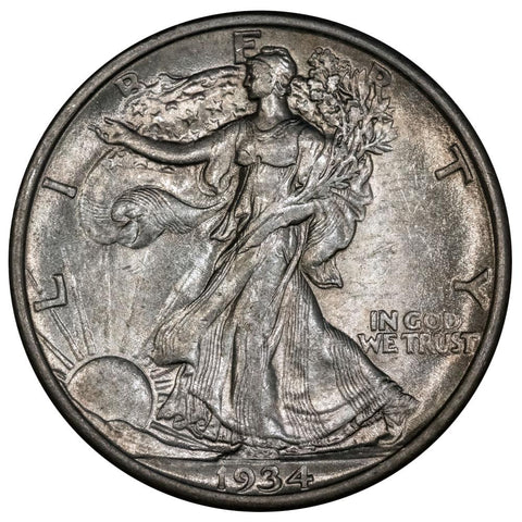 1934 Walking Liberty Half Dollar - Choice About Uncirculated