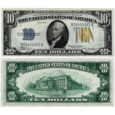 1934-A $10 North Africa Emergency Issue Silver Certificate, FR.2309 - Crisp Uncirculated