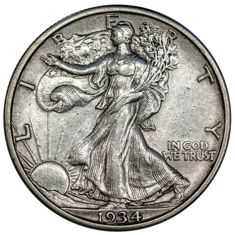 1934-S Walking Liberty Half Dollar - About Uncirculated