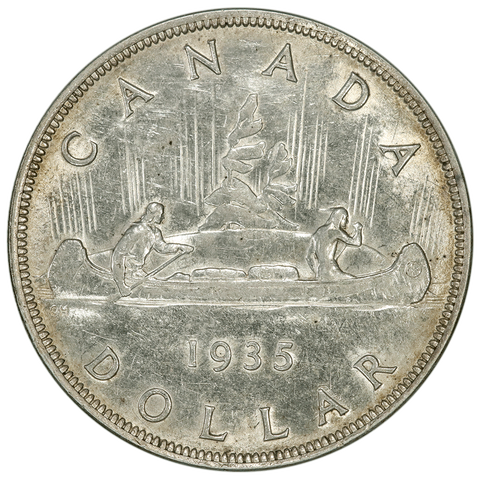 1935 Canada Silver Dollar KM.30 - Extremely Fine/About Uncirculated