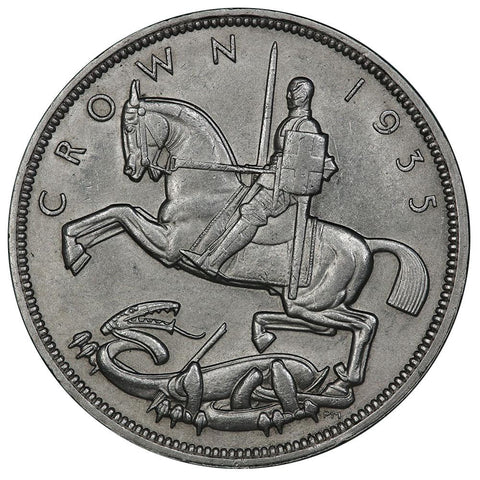 1935 Great Britain Silver Crown KM. 842 - Uncirculated Details