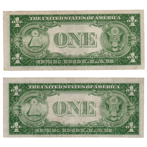 1935-A $1 Experimental R & S Silver Certificates Fr. 1609/10 - Very Fine