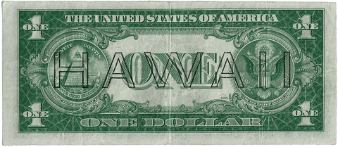 1935-A $1 Hawaii Emergency Issue Silver Certificate, FR. 2300 - Very Fine
