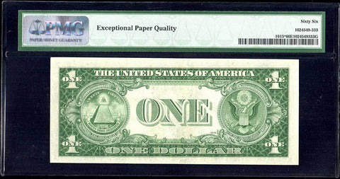 1935-F $1 Silver Certificate Star Note Fr. 1615* - PMG Gem Uncirculated 66 EPQ