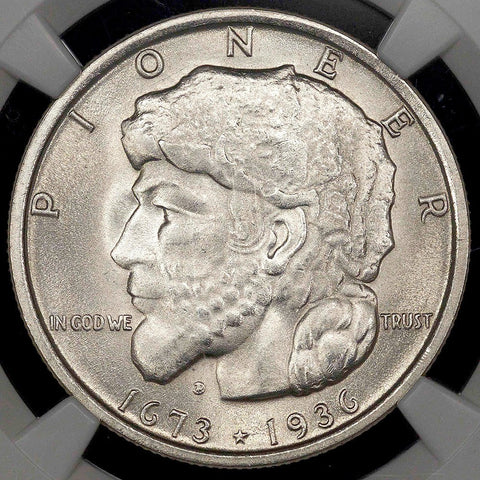 1936 Elgin, Illinois Silver Commemorative Half Dollar - NGC MS 64