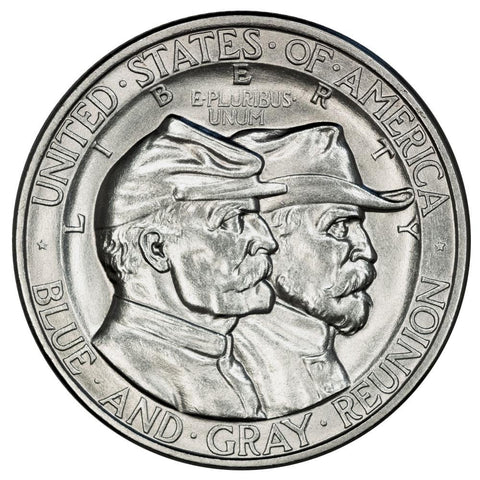 1936 Gettysburg Silver Commemorative Half Dollar - Choice About Uncirculated