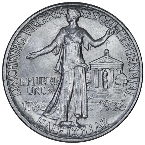 1936 Lynchburg, Virginia Silver Commemorative Half Dollar - Brilliant Uncirculated