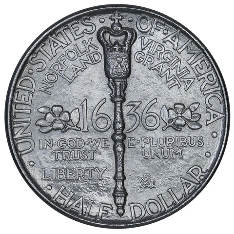1936 Norfolk, Virginia Silver Commemorative Half Dollar - Brilliant Uncirculated