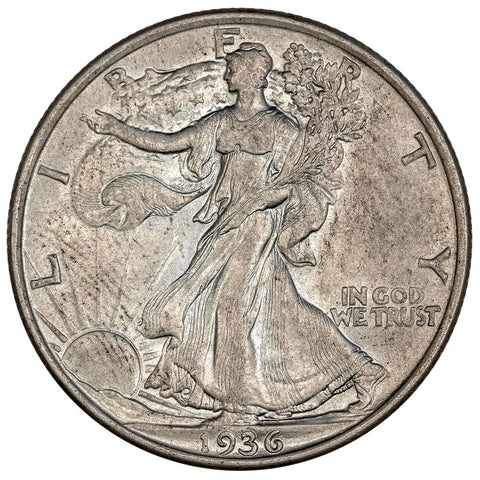 1936 Walking Liberty Half Dollar - About Uncirculated