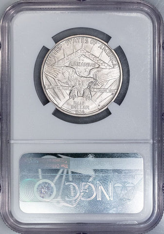 1936-D Arkansas Silver Commemorative Half Dollar - NGC MS 66 - Gem Uncirculated