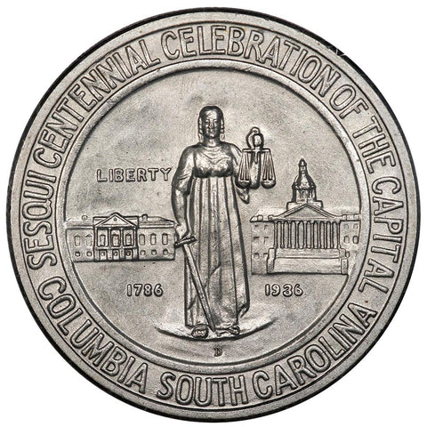 1936 Columbia, South Carolina Silver Commemorative Half - PCGS MS 64 Rattler