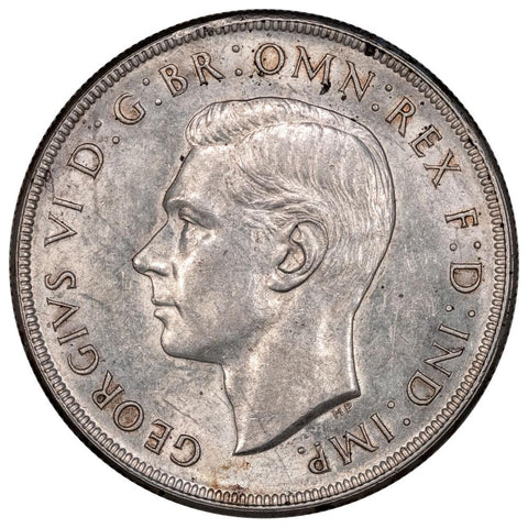 1937 Australia Silver Crown KM. 34 - About Uncirculated