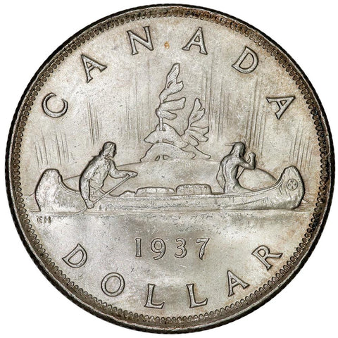 1937 Canada Silver Dollar KM.37 - Choice Brilliant Uncirculated