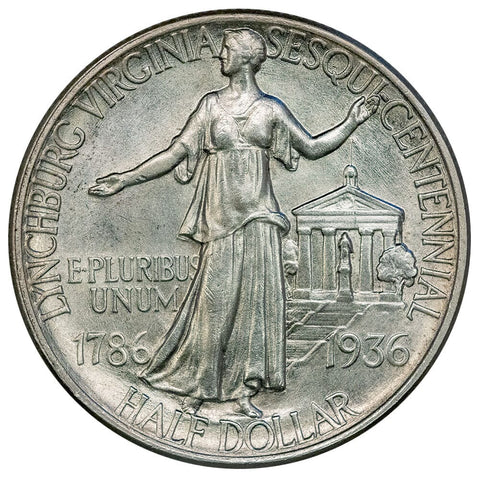 1936 Lynchburg, Virginia Silver Commemorative Half Dollar - Choice Uncirculated