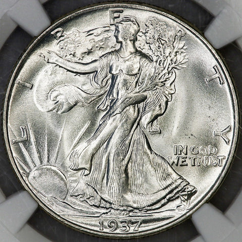 1937 Walking Liberty Half Dollar ~ NGC MS 65 ~ Gem Brilliant Uncirculated