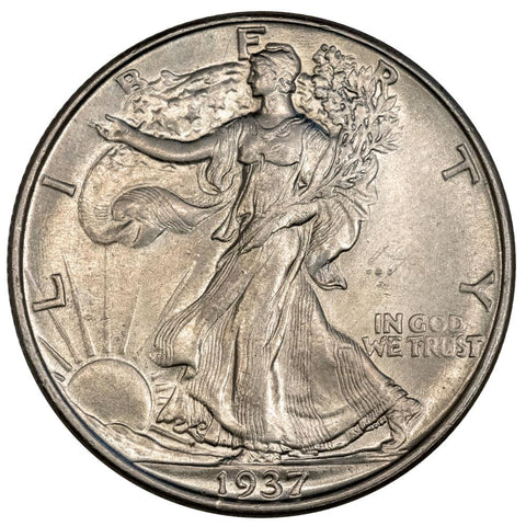 1937 Walking Liberty Half Dollar - About Uncirculated+