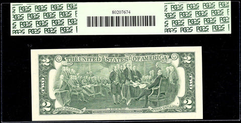 2003 $2 Federal Reserve Note Minneapolis District Fr. 1937-I Repeater - PCGS Gem New 65 PPQ