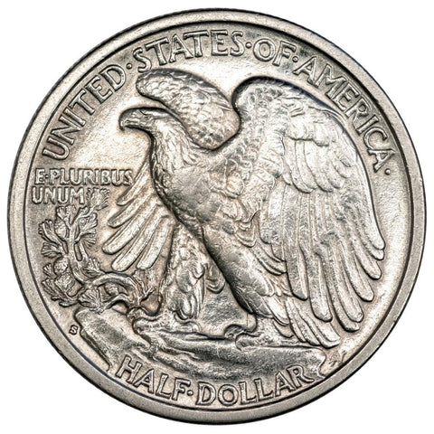 1937-S Walking Liberty Half Dollar - About Uncirculated
