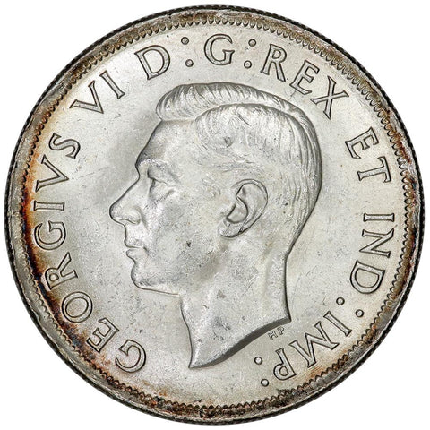 1938 Canada Silver Dollar KM.37 - Brilliant Uncirculated