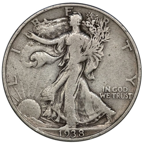 1938-D Walking Liberty Half Dollar - Fine