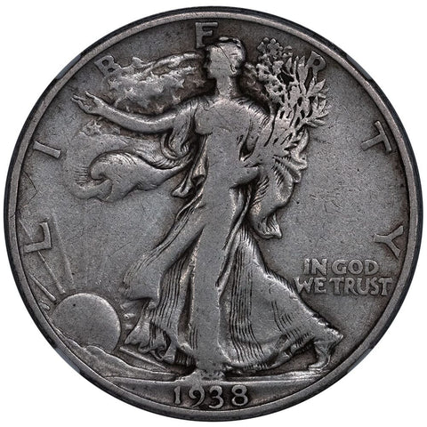 1938-D Walking Liberty Half Dollar - NGC Fine 12