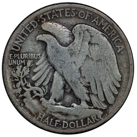 1938-D Walking Liberty Halves - Very Good