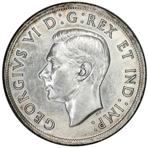 1939 Canada Silver Dollar KM.38 - Choice About Uncirculated