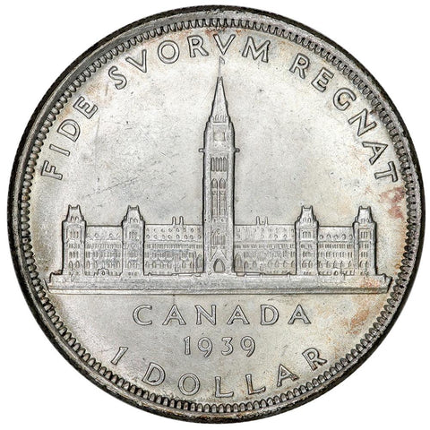 1939 Canada Silver Dollar KM.38 - Choice About Uncirculated