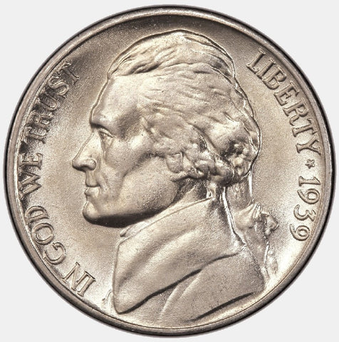 The Jefferson Nickels of 1939 (P-D-S) - PQ Brilliant Uncirculated