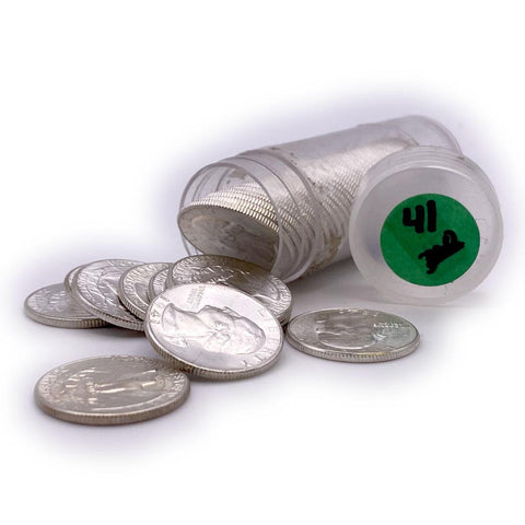 40-Coin Roll ($10) of 1941 Washington Quarters - Crisp Brilliant Uncirculated