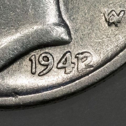 1942/1 Mercury Dime Overdate - Very Fine (cleaned)