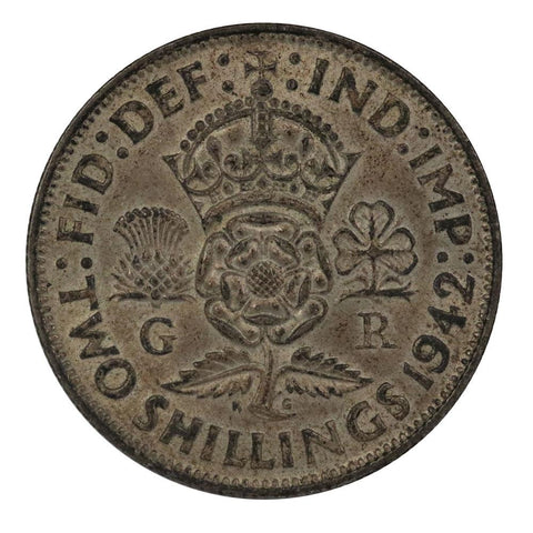 1942 England 2 Shillings KM.855 - UNC