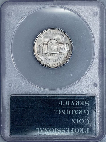 1942-P Type-2 Silver Jefferson Nickel - PCGS MS 66 Rattler