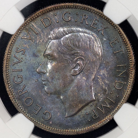 Canada - 1946 George VI Silver Dollar Doubled "HP" - KM.37 - NGC MS 63