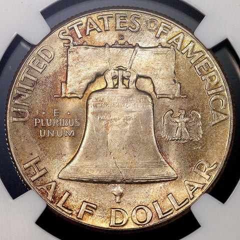 1948-D Franklin Half Dollar - MS 65 FBL - Full Bell Lines / Registry Ready