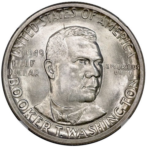 1949-D Booker T. Washington Silver Commemorative Half - NGC MS 67