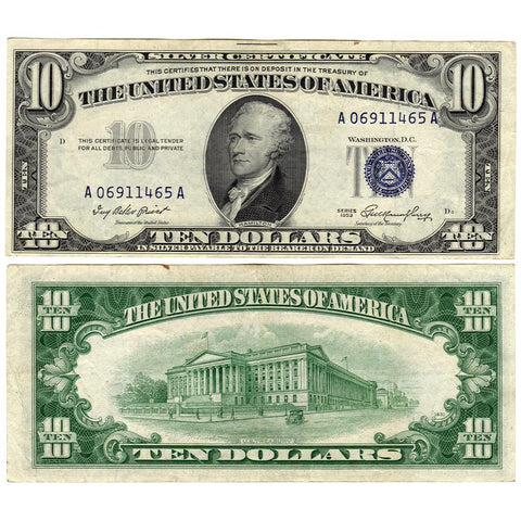 1953 $10 Silver Certificate Fr. 1706 - Extremely Fine