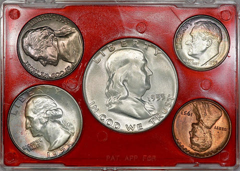 15-Coin 1953 P-D-S "Mint" Set - Gem Brilliant Uncirculated