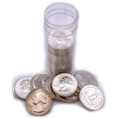 40-Coin Roll ($10) of 1953 Washington Quarters - Crisp Brilliant Uncirculated