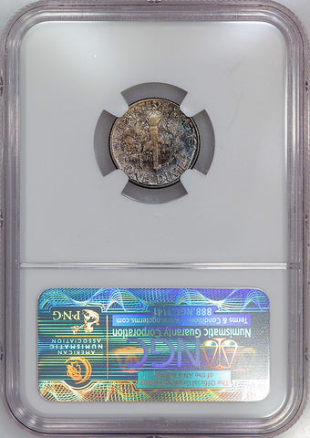 1954 Roosevelt Dime - NGC MS 65
