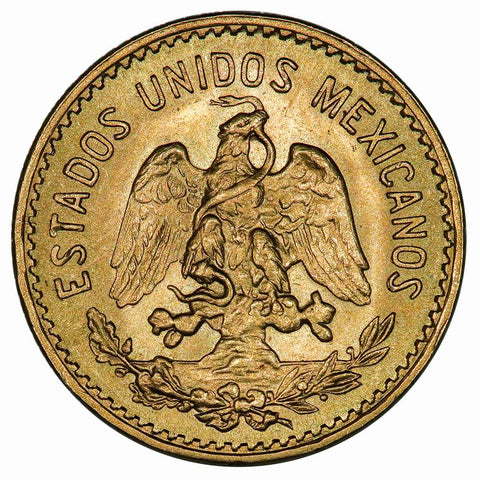 1955 Restrike Mexico 5 Peso Gold Coin KM. 464 - PQ Brilliant Uncirculated
