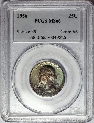 1956 Washington Quarter - PCGS MS 66 - Gem Brilliant Uncirculated