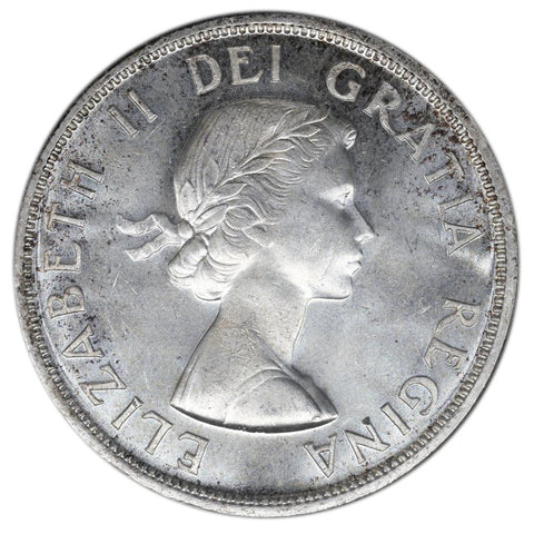 1957 Canada Silver Dollar KM.54 - PQ Brilliant Uncirculated