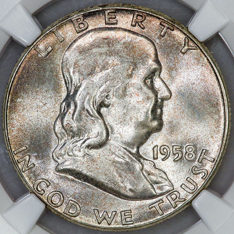 1958 Franklin Half Dollar - NGC MS 66