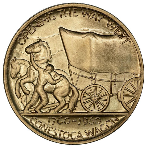 1960 Pioneer Inventions 22k Gold Heraldic Art Medal #6 24.98g - Gem Uncirculated