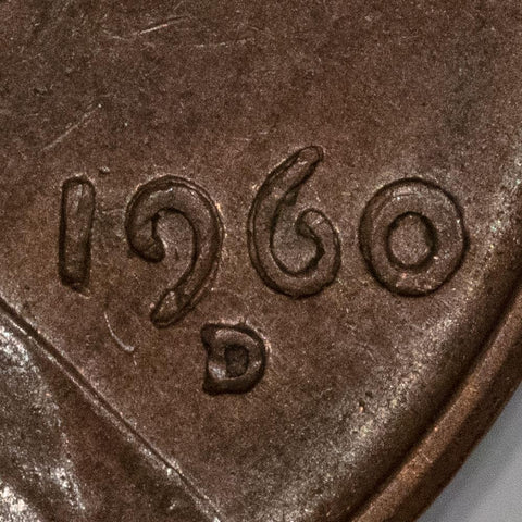 1960-D Large/Small Date Lincoln Cent - FS-101 - Extremely Fine