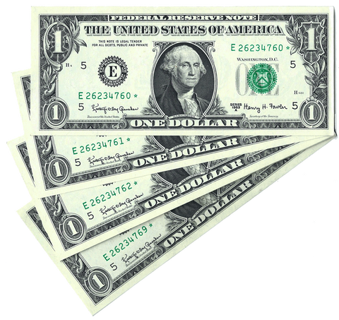 10 Consecutive 1963-A $1 Richmond Federal Reserve Star Notes