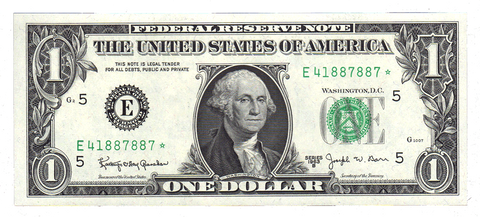 1963-B $1 "Barr" Federal Reserve Star Notes (FR.1901*) - By District