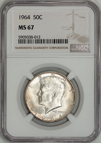 1964 Kennedy Half Dollar - NGC MS 67 - Superb Gem