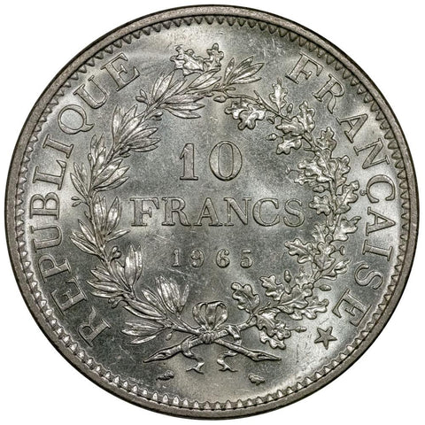 1965 France 10 Francs KM 932 - PQ Brilliant Uncirculated